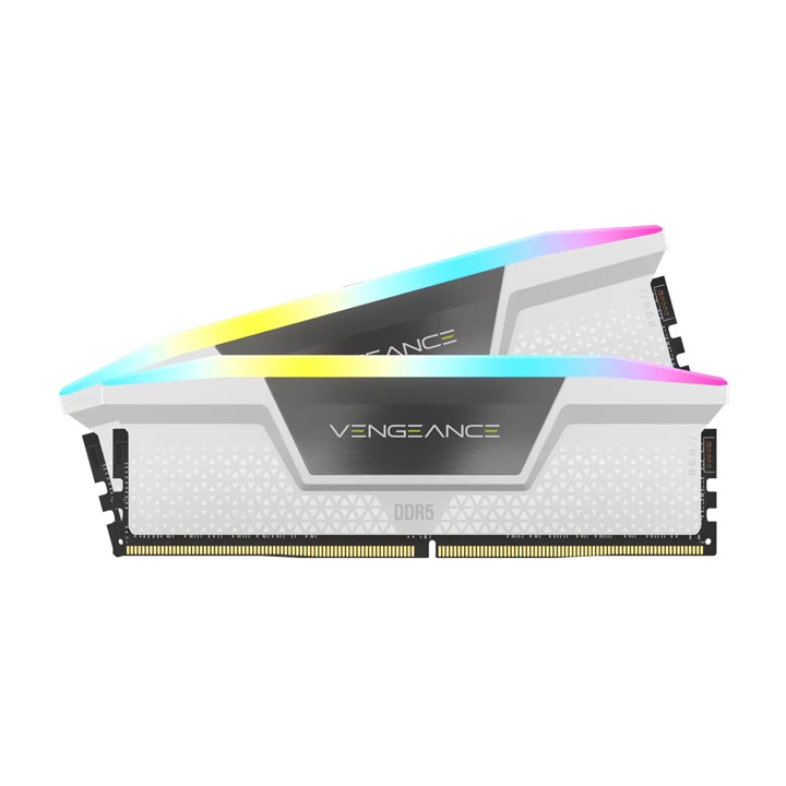 Ram Corsair Vengeance RGB White 32GB (2x16GB) DDR5 5200MHz – CMH32GX5M2B5200C40W