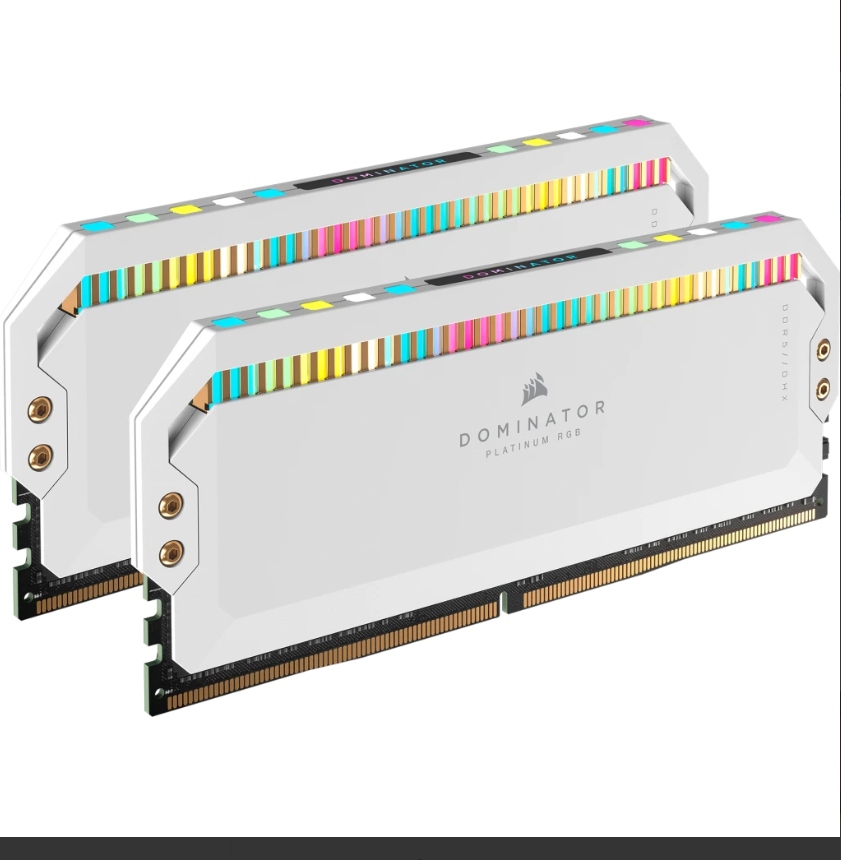 RAM Corsair Dominator Platinum White 64GB (2x32GB) RGB 5600 DDR5 (CMT64GX5M2B5600C40W)