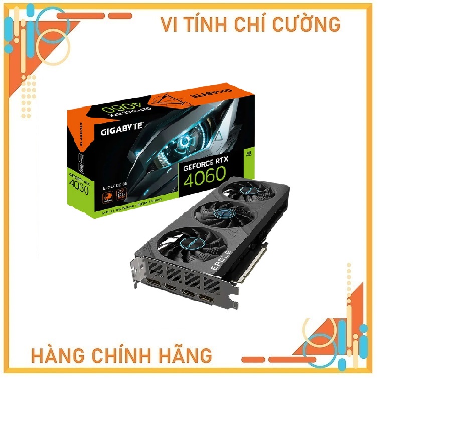 Card màn hình GIGABYTE GeForce RTX 4060 EAGLE OC 8G 8GB GDDR6 (N4060EAGLE-OC-8GD)