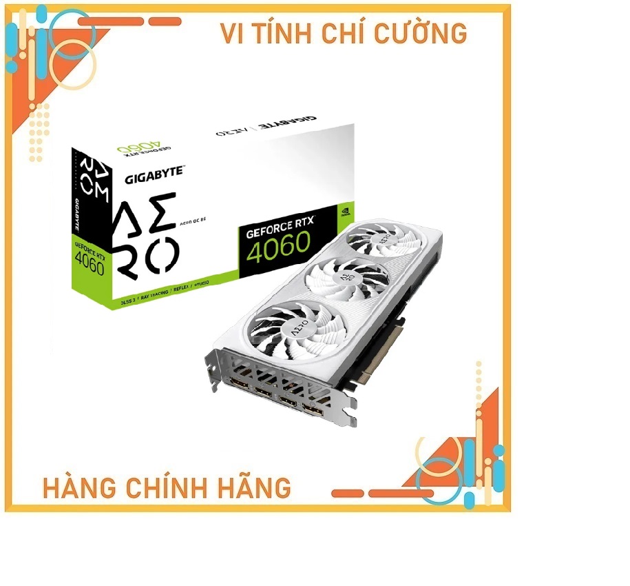 Card màn hình GIGABYTE GeForce RTX 4060 AERO OC 8G 8GB GDDR6 (N4060AERO-OC-8GD)