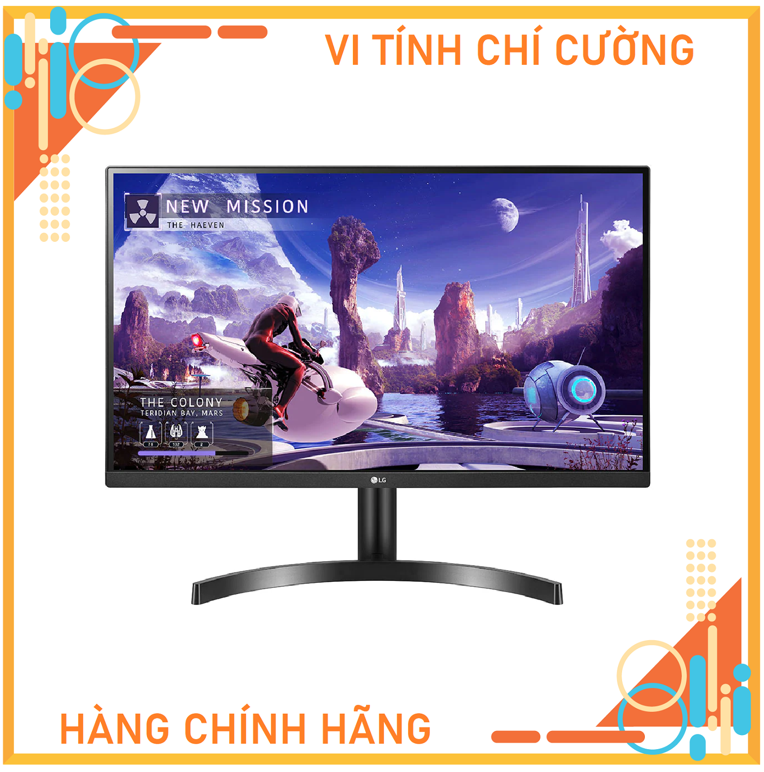 Màn hình LG 27QN600-B.ATV (27 inch/2K/IPS/75Hz/5ms/350nits/HDMI+DP+Audio)