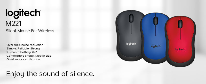 Chuột Logitech WIRELESS MOUSE M221 (silent)