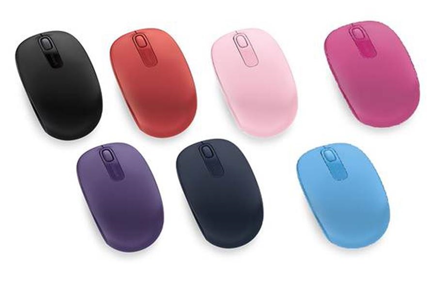 Chuột vi tính Microsoft Wrlss Mobile Mouse 1850 - GỒM 7 MÀU MỚI ( ĐEN - HỒNG - HỒNG ĐẬM - XANH BIỂN  - ĐỎ - TÍM - XANH ĐEN ) 