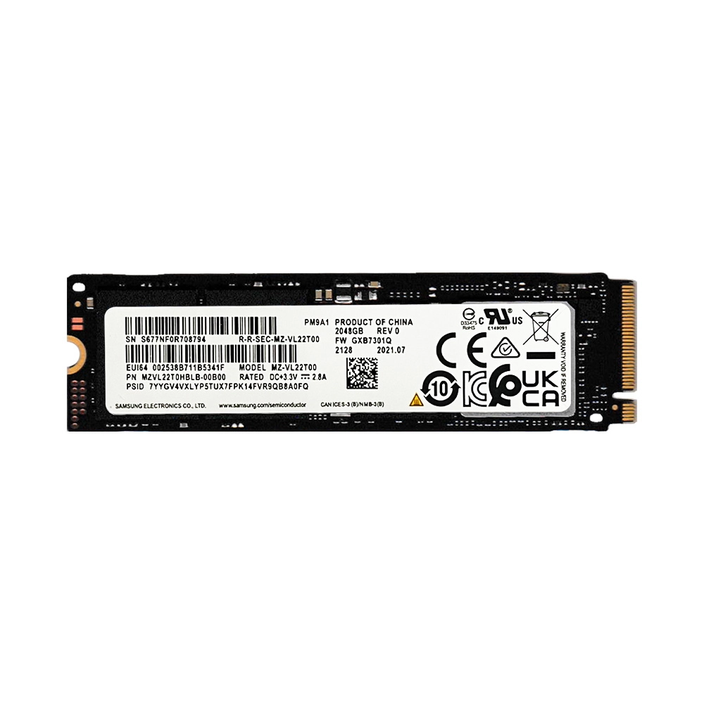 SSD Samsung NVMe PM9A1 M.2 PCIe Gen4 x4 2TB MZ-VL22T00