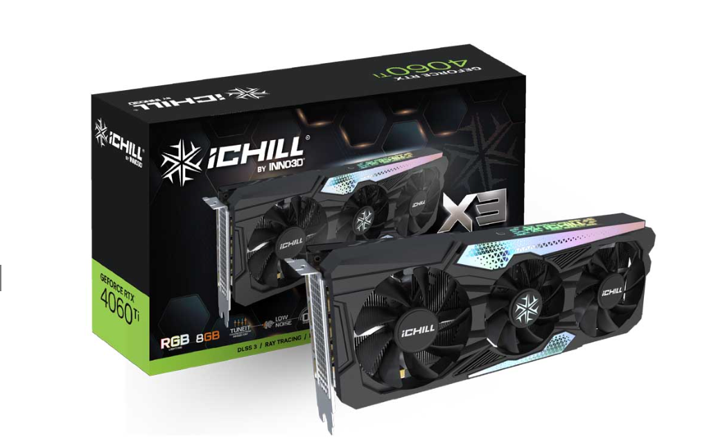 Card màn hình INNO3D GEFORCE RTX 4060 Ti 8GB ICHILL X3