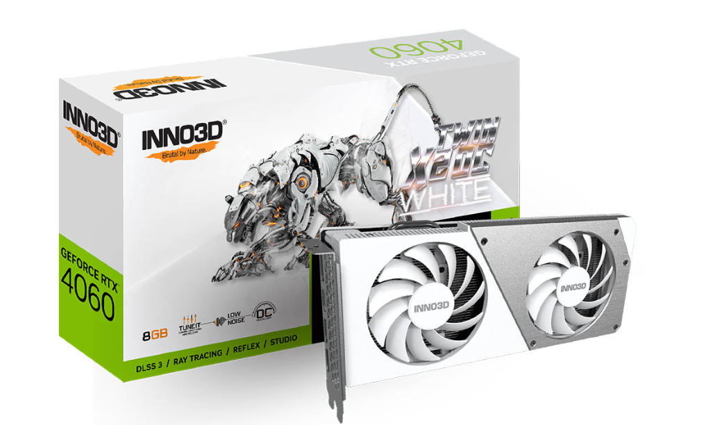 Card màn hình INNO3D GEFORCE RTX 4060 TWIN X2 OC WHITE