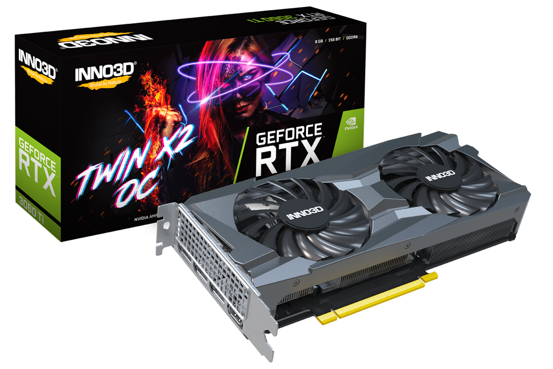 VGA INNO3D GEFORCE RTX 3060 Ti LHR TWIN X2 OC 8GB GDDR6