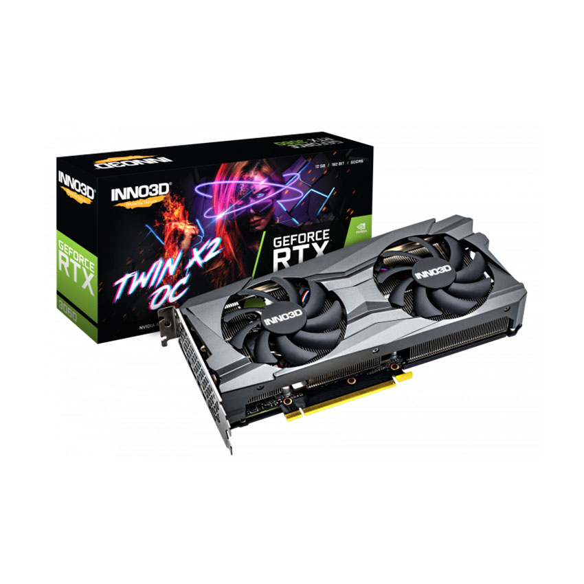 CARD MÀN HÌNH INNO3D RTX 3060 TWIN X2 12GB