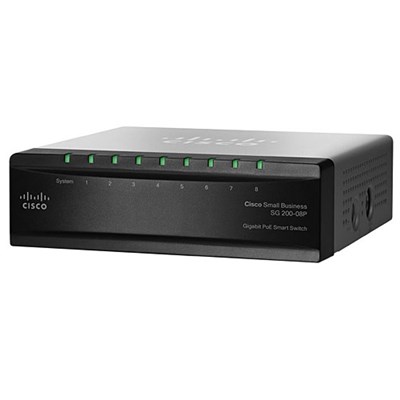 CISCO SLM2008PT (SG200-08P) SWITCH PoE - 8 PORT