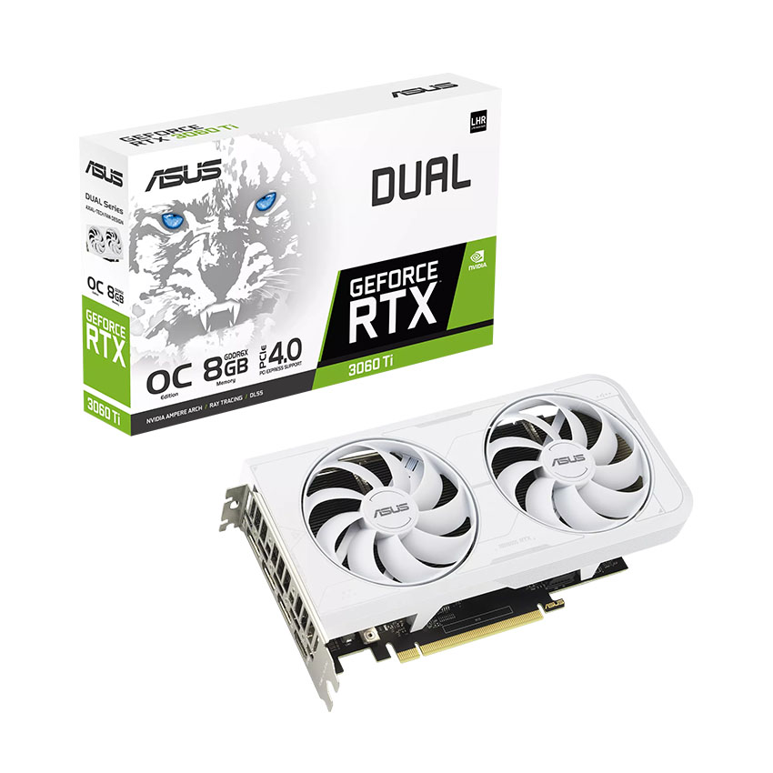 Vga Asus DUAL-RTX3060TI-O8GD6X-WHITE