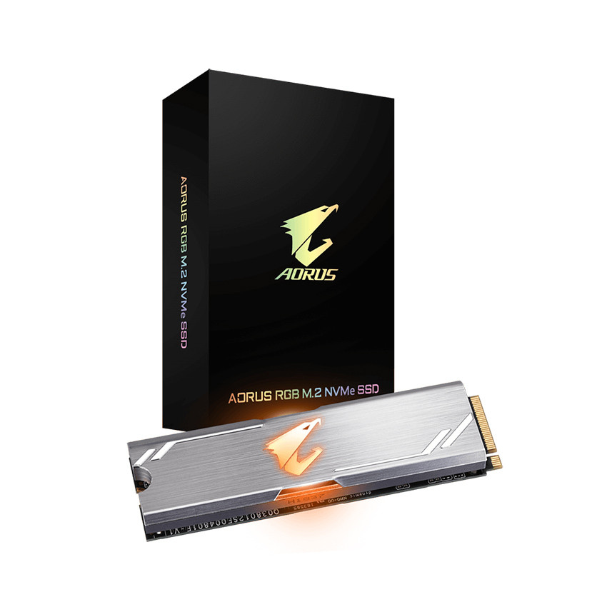 Ổ cứng SSD Gigabyte AORUS RGB 256GB PCIe NVMe Gen 3.0 x 4 (Đọc 3100MB/s, Ghi 1050MB/s) - (GP-ASM2NE2256GTTDR)