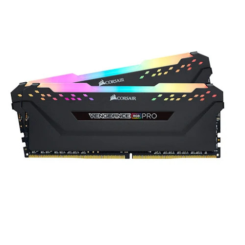 Bộ nhớ ram gắn trong Corsair DDR4 Vengeance RGB PRO Heat spreader,RGB LED, 3000MHz, CL16, 16GB (2x8GB) đen
