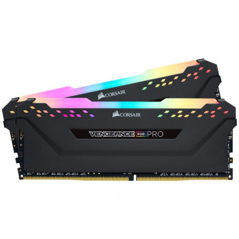 Bộ nhớ ram gắn trong Corsair DDR4, 3200MHz 16GB 2 x 288 DIMM, Vengeance RGB PRO black Heat spreader, RGB LED, 1.35V, XMP 2.0