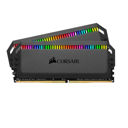 Bộ nhớ ram gắn trong Corsair DDR4, 3000MHz 32GB (2x16GB) DIMM, CL15, DOMINATOR PLATINUM RGB Black Heatspreader, RGB LED