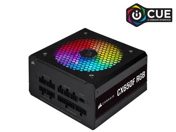 Nguồn Corsair CX650F RGB Black Full Modul – 80 Plus Bronze (CP-9020217-NA)