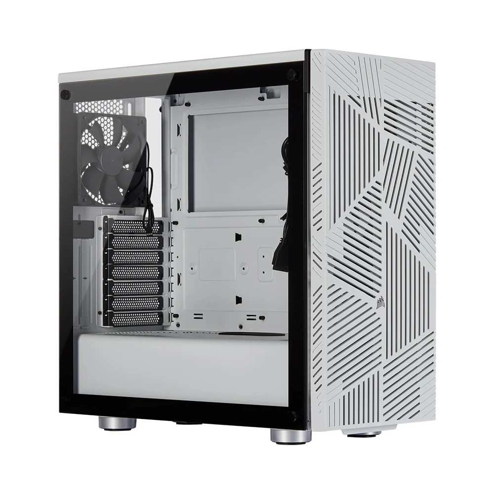 Vỏ máy tính cường lực Corsair  275R Airflow TG White