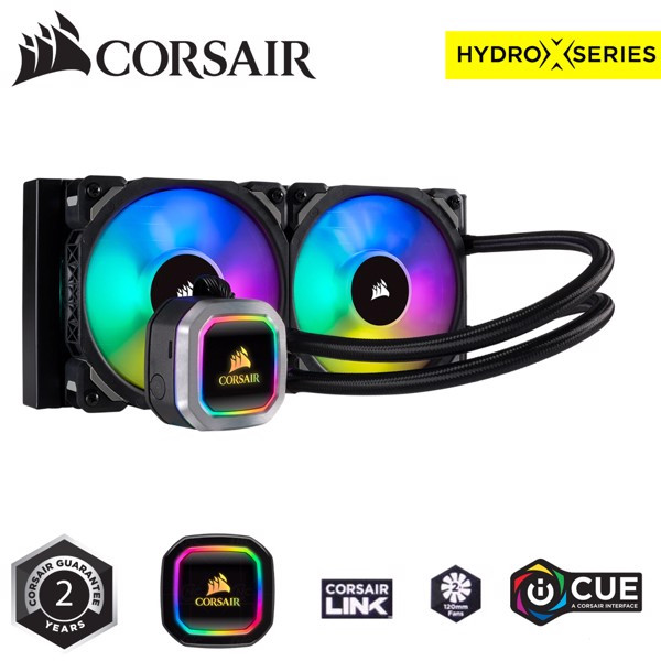 Tản nhiệt nước Corsair Hydro Series  H100i RGB PLATINUM - CW-9060039-WW 