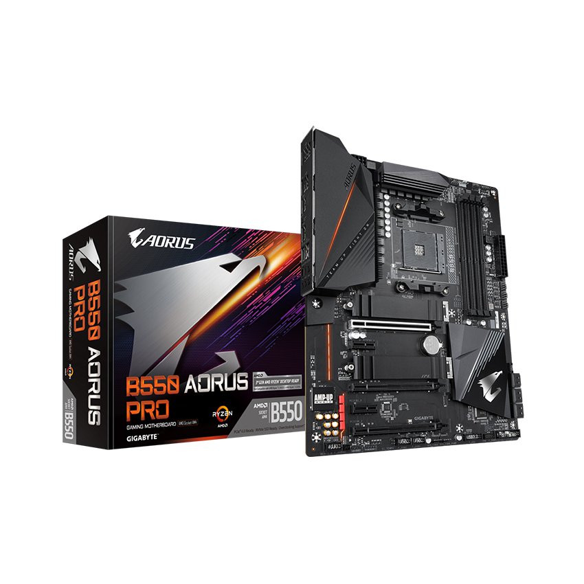 Mainboard Gigabyte B550 AORUS PRO (AMD B550, Socket AM4, ATX, 4 khe RAM DDR4)