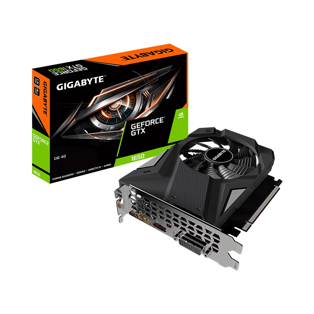 VGA GIGABYTE GeForce GTX 1650 4GB GDDR6 - N1656D6-4GD