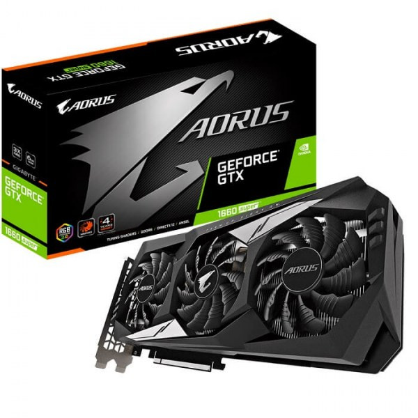 VGA GIGABYTE AORUS GEFORCE GTX 1660 SUPER 6G (GV-N166SAORUS-6GD)