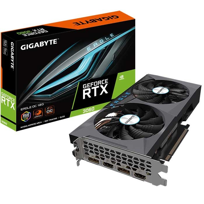 VGA Gigabyte RTX 3060 12G GDDR6 Eagle OC (GV-N3060EAGLE OC-12GD)