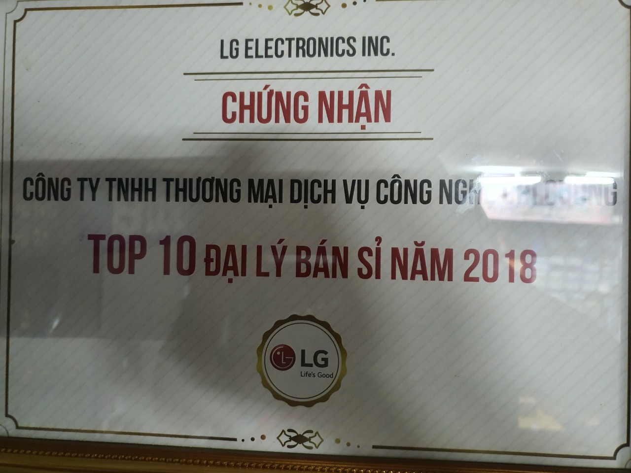 CHỨNG NHẬN LG