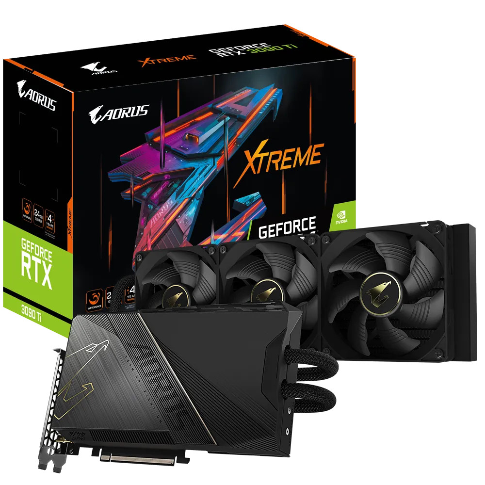 VGA GIGABYTE GeForce RTX™ 3090 Ti AORUS XTREME WATERFORCE 24GN309TAORUSX W-24GD