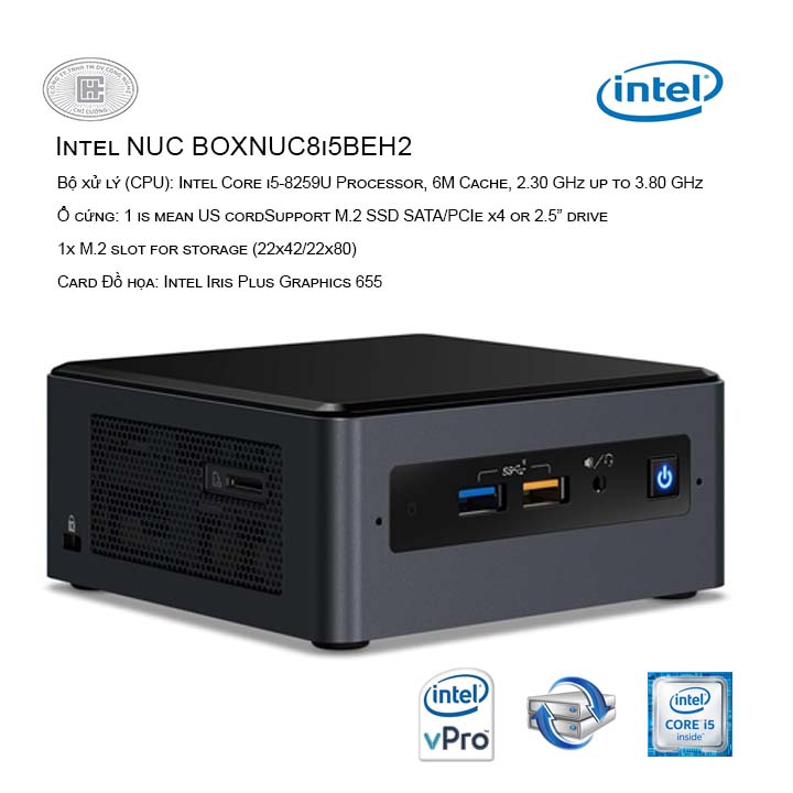 Máy tính bộ PC Intel NUC BOXNUC8i5BEH6 ( Intel Core i58259U/ Intel